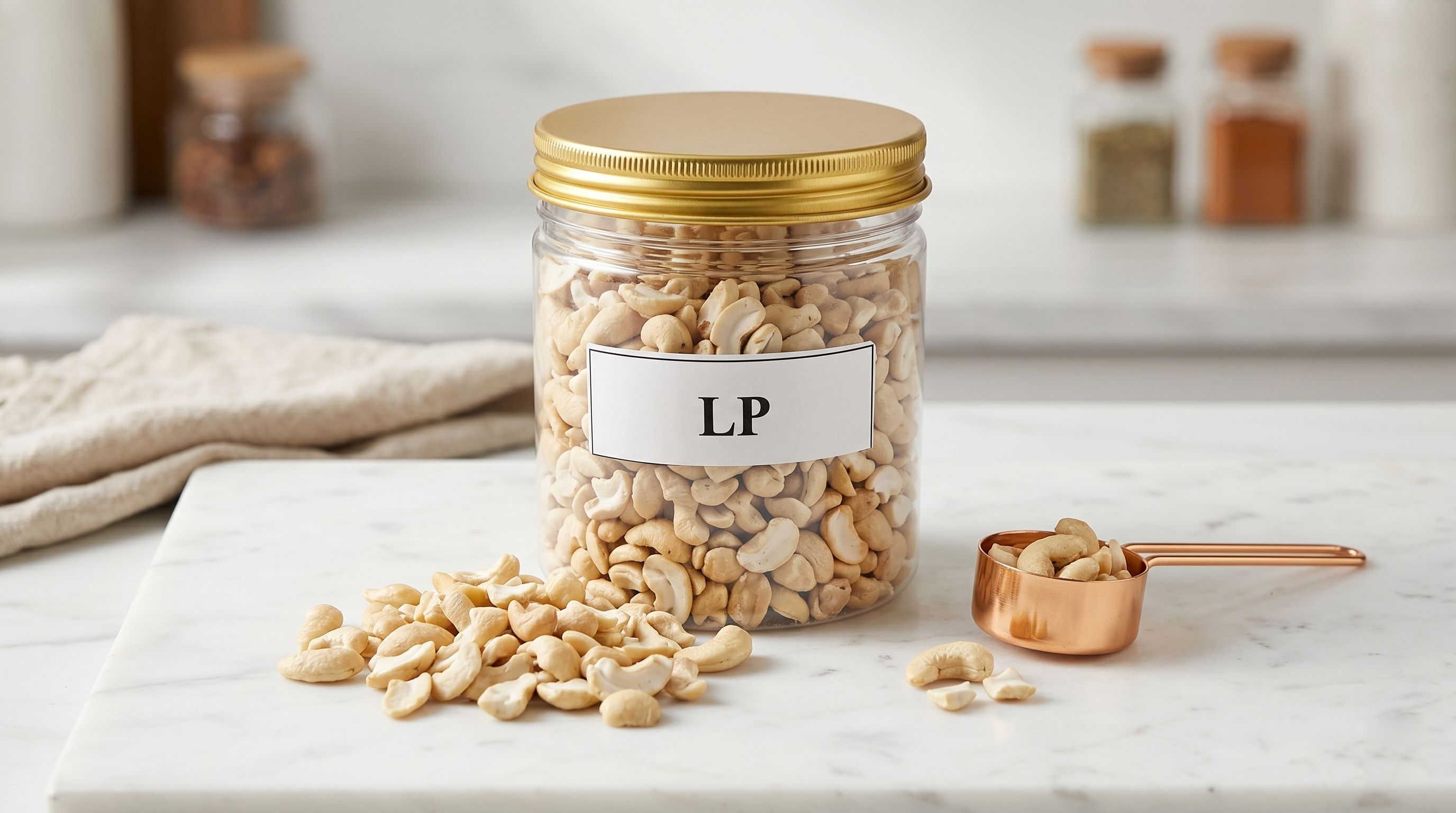 Export standard LP large white cashew pieces